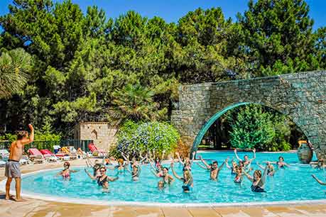 camping aquagym Corse
