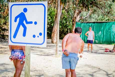 camping avec terrain pétanque Corse